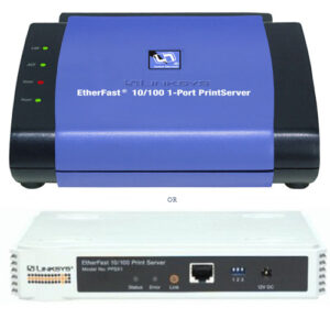 LINKSYS PPSX1 ETHERFAST 10/100 1-PORT PRINTSERVER
