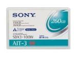 SONY SDX3100W//AWW AIT-3 100/260GB 8MM 230M DATA CARTRIDGE 1PK