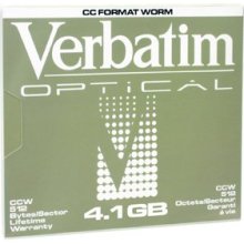 VERBATIM 92845 4.1GB WORM MO OPTICAL DIS
