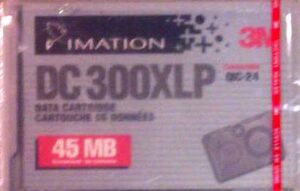 3M DC300XLP 45MB QIC DATA CARTRIDGE 1 PK