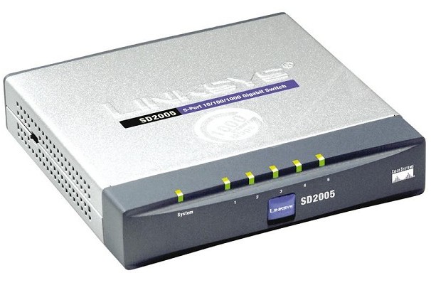 LINKSYS SD2005 5-PORT GIGABIT ETHERNET SWITCH