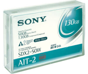SONY SDX2-50W AIT-2 50/130GB 230M DATA CARTRIDGE 1PK (SDX250W)