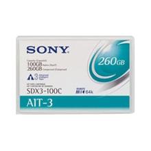 SONY SDX3-100C  AIT-3 100/260GB 8MM 230M DATA CARTRIDGE 1PK (SDX3100C)