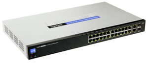 LINKSYS SLM224G 24-PORT 10/100MBPS SMART SWITCH WITH 2-PORT COMBO GIG/SFP SLOTS