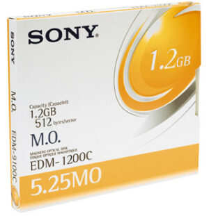 SONY EDM-1200C 1.2GB 512B/S 5.25" REWRITABLE MAGNETO OPTICAL DISK 1PK ( EDM1200C )