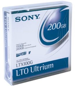 SONY LTX100GWW LTO ULTRIUM-1 100/200GB 609M DATA CARTRIDGE 1PK